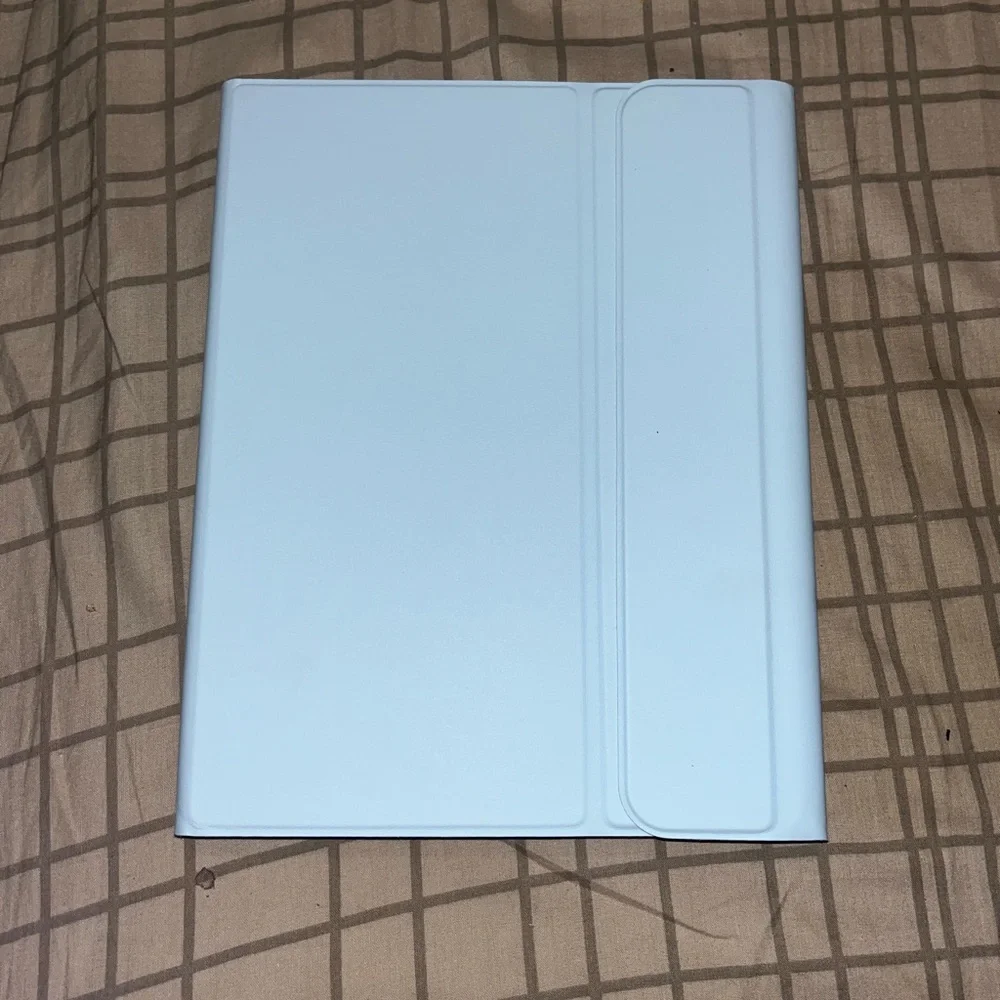 Light blue 11inch wireless keyboard leather case